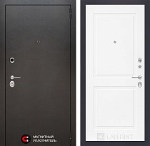LABIRINT Входная металлическая дверь SILVER панель №11 белый soft